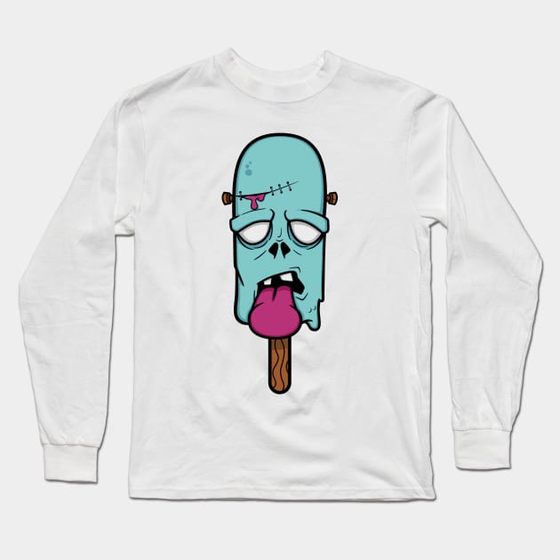 Zombie ice cream Long Sleeve T-Shirt by madebyTHOR